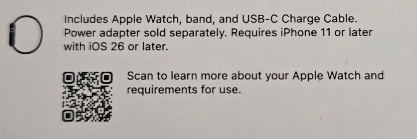 Apple Watch Series 11 - 46mm Jet Black SB M/L GPS
