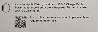 Apple Watch Series 11 - 46mm Jet Black SB M/L GPS