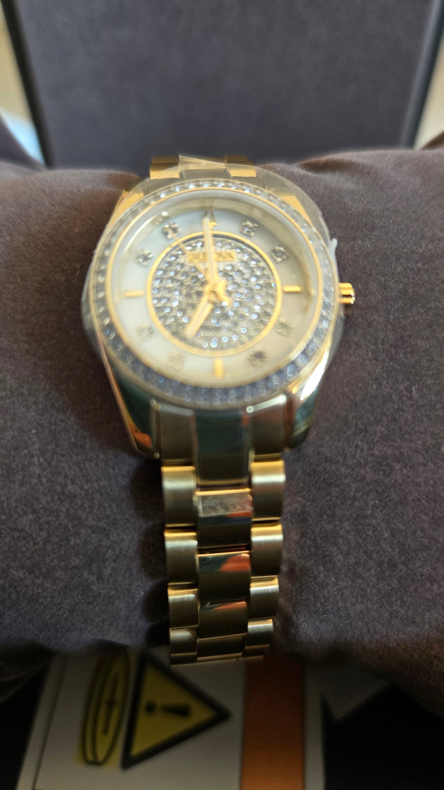 Bulova - 
Crystal Mother-of-Pearl Bracelet Watch, 23.5mm