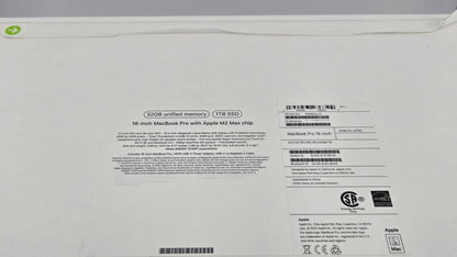Apple MacBook Pro with Apple M2 Max Chip 16-inch, 32GB RAM, 1TB SSD Storage - Silver