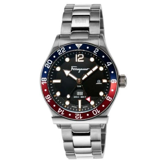 Salvatore Ferragamo 1898 SFDU00419 Blue/Black Men's