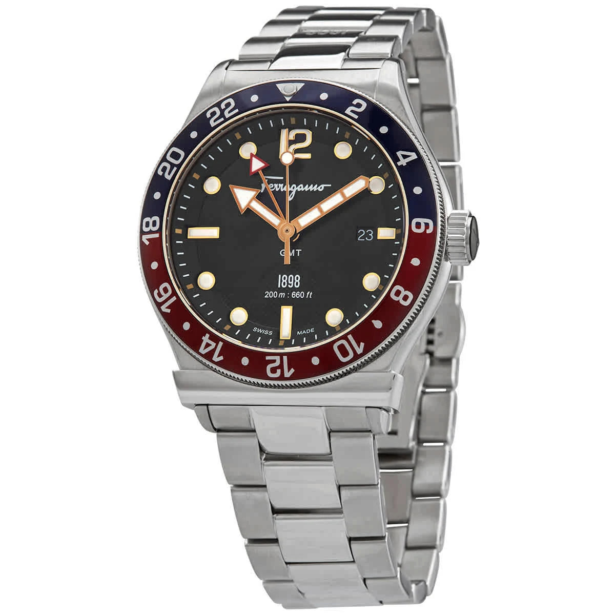 Salvatore Ferragamo 1898 SFDU00419 Blue/Black Men's