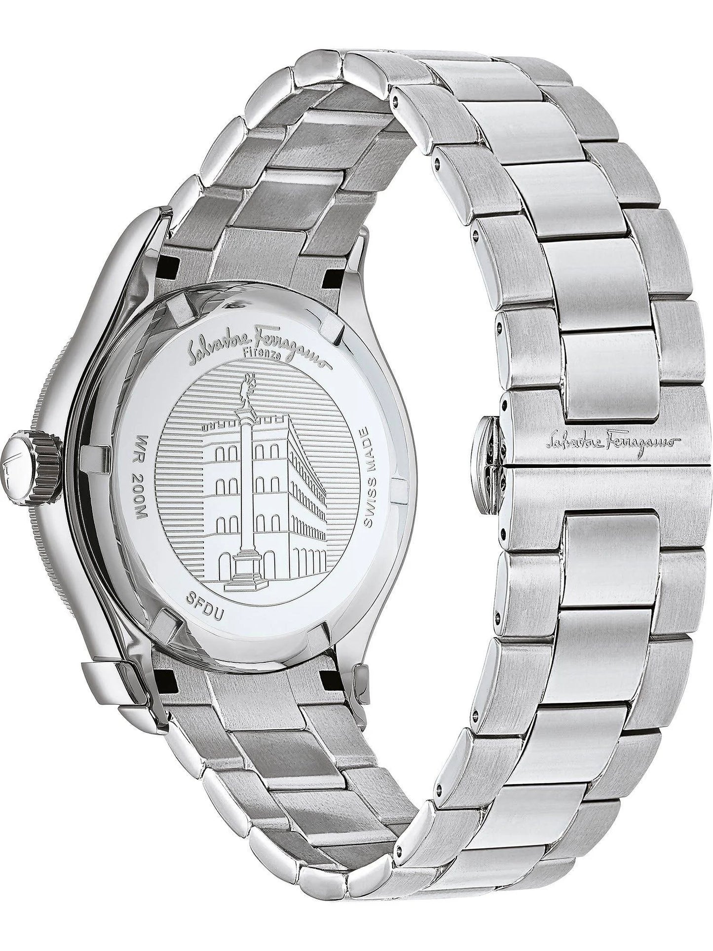 Salvatore Ferragamo 1898 SFDU00419 Blue/Black Men's