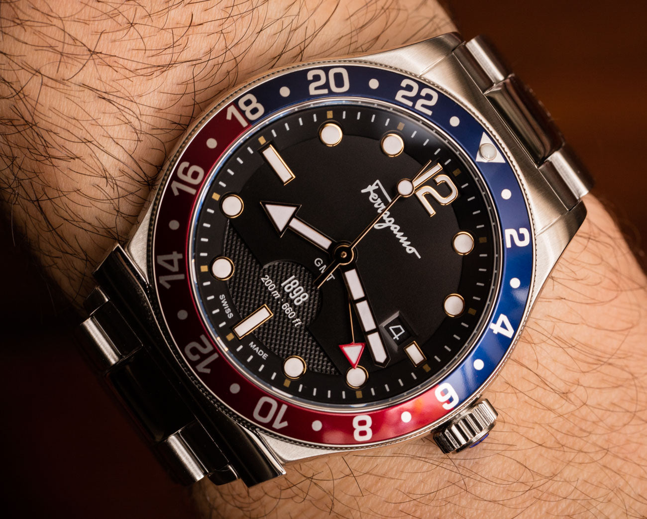 Salvatore Ferragamo 1898 SFDU00419 Blue/Black Men's