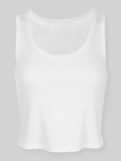 Cropped Classic Ribbed Tank